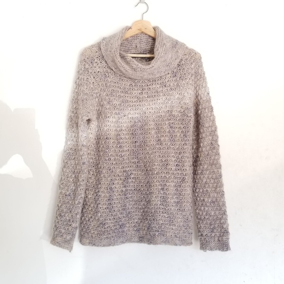 Anthropologie Sweaters - Anthro Elsamanda Mohair Wool Cowl Neck Sweater Med